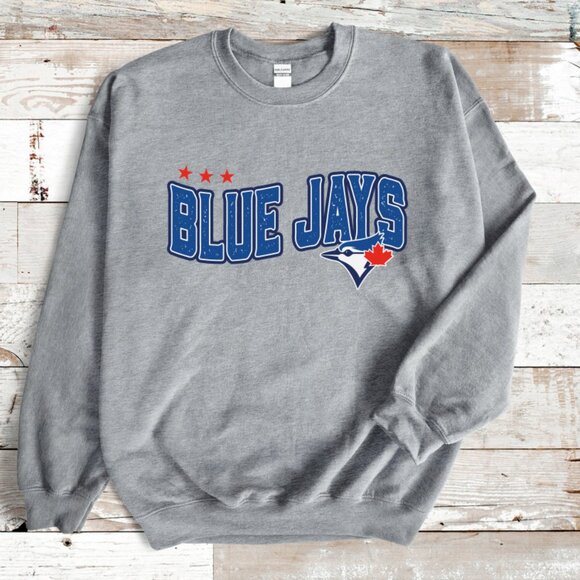 NEW - Toronto Blue Jays Crewneck Sweatshirt Unisex - Picture 2 of 3